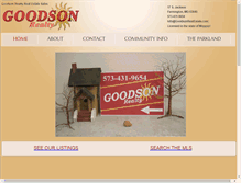 Tablet Screenshot of goodsonrealestate.com